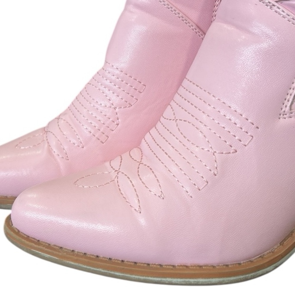 Pierre Dumas Pink Pointed Toe Boho Western Festival Ankle Boots Women’s Size 6.5 - Picture 12 of 12